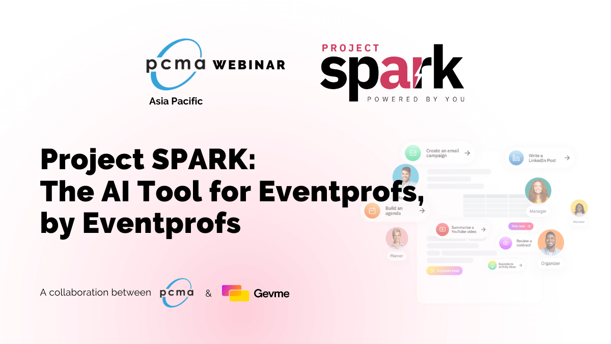 APAC Webinar - Demo of Project SPARK: The AI Tool for Eventprofs, by  Eventprofs