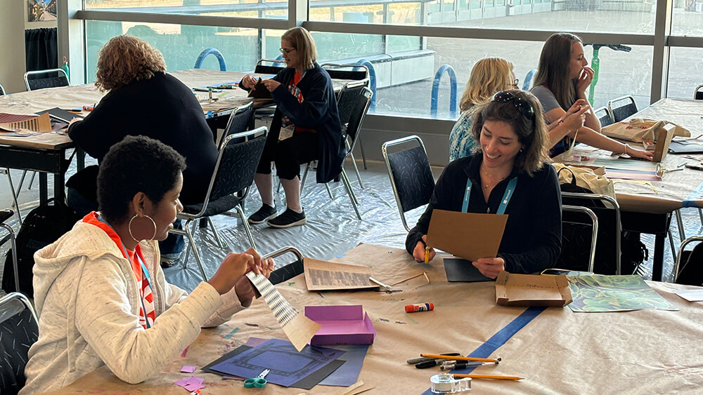 women making puppets